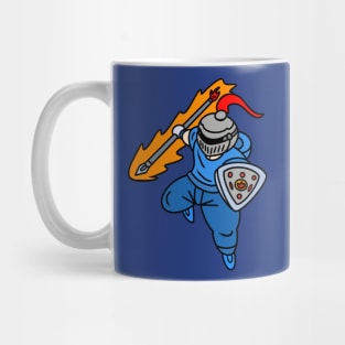 Cool knight wearing hoodies chibi style Mug